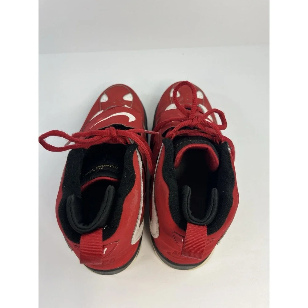 Nike Diamond Turf II Red/Gold Basketball Shoes 488294-600 Kid 7Y Women 8.5
